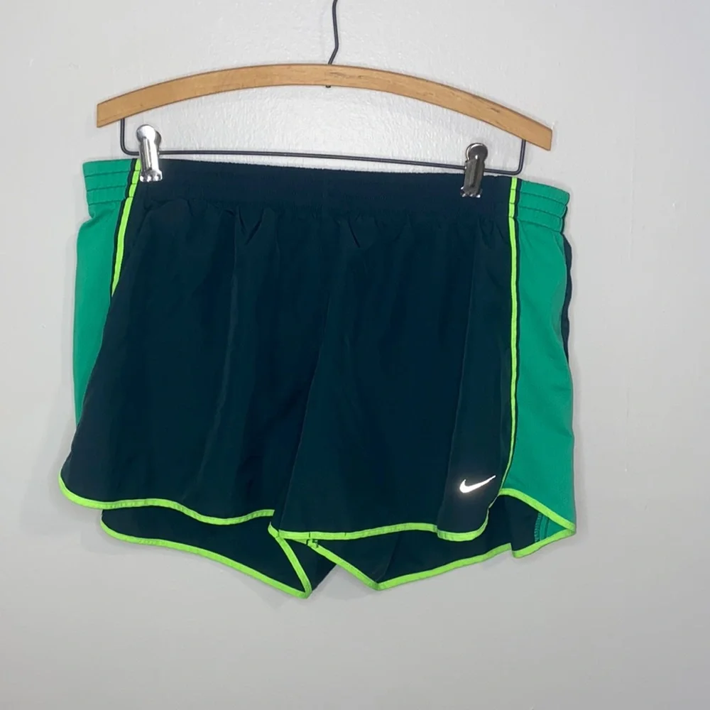 🪿Grey with blue and green detail Nike Dri-fit shorts! - Picture 2 of 10